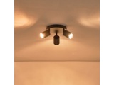 Arte Illumina Σποτ Μεταλλικό Τρίφωτο Μαύρο 3xGU10 Max 7W Φ180x135mm OLYMP (145-25222)