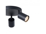 Arte Illumina Σποτ Μεταλλικό Τρίφωτο Μαύρο 3xGU10 Max 7W Φ180x135mm OLYMP (145-25222)