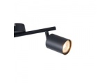 Arte Illumina Σποτ Μεταλλικό Δίφωτο Μαύρο 2xGU10 Max 7W 300x80x155mm OLYMP (145-25221)