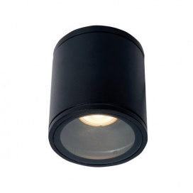 Arte Illumina Σποτ Εξωτερικά Αλουμινίου Μαύρο GU10 D90xH100 (145-25031)