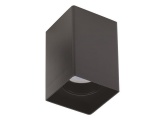 Arte Illumina Φωτιστικό Οροφής Τετράγωνο GU10 80x80x125 Πλαστικό Μαύρο BOXI (145-25026)