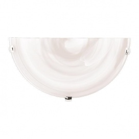 Arte Illumina Τοίχου Φ30 Ε27 Λευκό - Νίκελ ERIS (145-22410)