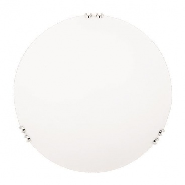 Arte Illumina Πλαφονιέρα Τοίχου Φ40 2xΕ27 Λευκό - Νίκελ PAROS (145-22405)