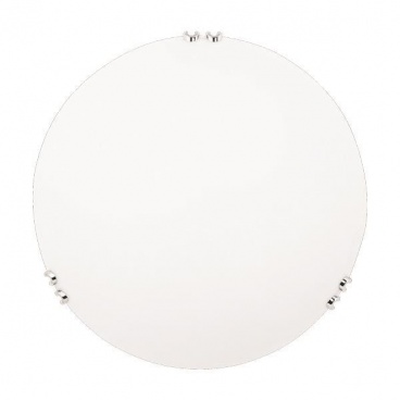 Arte Illumina Πλαφονιέρα Τοίχου Φ30 Ε27 Λευκό - Νίκελ PAROS (145-22404)