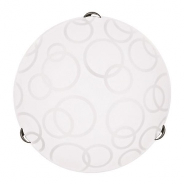 Arte Illumina Πλαφονιέρα Τοίχου Φ40 2xΕ27 Λευκό - Νίκελ LEIA (145-22402)