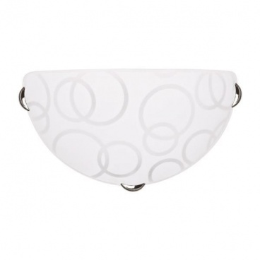 Arte Illumina Απλίκα Τοίχου Φ30 Ε27 Λευκό - Νίκελ LEIA (145-22400)