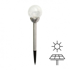 Arte Illumina Ηλιακό Φωτιστικό Κήπου Καρφωτό Μπάλα Φ80x385mm RGB (145-20851)