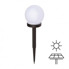 Arte Illumina Ηλιακό Φωτιστικό Κήπου Καρφωτό Μπάλα Φ100x335mm 4000Κ (145-20850)