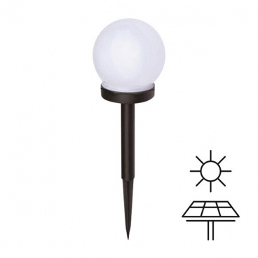 Arte Illumina Ηλιακό Φωτιστικό Κήπου Καρφωτό Μπάλα Φ100x335mm 4000Κ (145-20850)