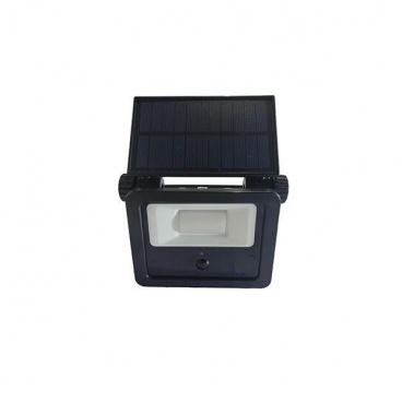 Arte Illumina Απλίκα Μαύρη με Ηλιακό Panel & Ανιχνευτή Κίνησης 3W 103x60x110mm 3CCT (145-20822)