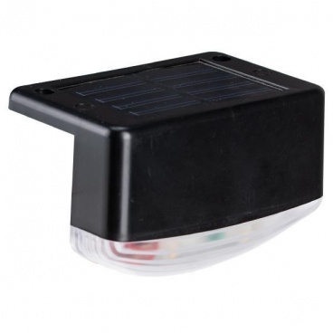 Arte Illumina Απλίκα Μαύρη Γωνιακή με Ηλιακό Panel 90x54x50mm 3000Κ (145-20816)