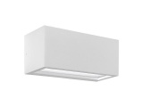 Arte Illumina Απλίκα Τοίχου Ε27 250x110x10 IP54 Λευκή AMIGO (145-20638)