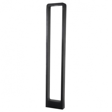 Arte Illumina Κολωνάκι Αλουμινίου 12W 162x57x600 IP65 3000K Μαύρο (145-20627)