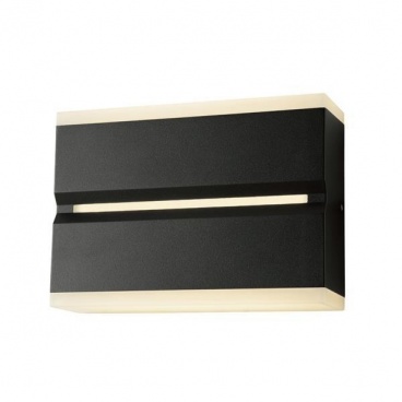 Arte Illumina Απλίκα Τοίχου Μαύρη LED 12W 3000K IP54 180x126x50mm (145-20247)