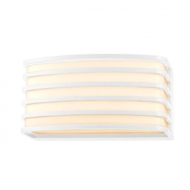 Arte Illumina Απλίκα Τοίχου Λευκή Οβάλ Ε27 Max 20W 200x100x90mm (145-20239)