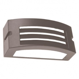 Arte Illumina Απλίκα Τοίχου LM04 Οβάλ E27 Max 10W LED 220x99x100 IP54 Γκρι PRO (145-20235)