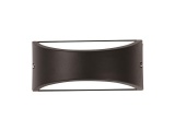 Arte Illumina Απλίκα Τοίχου Οβάλ E27 Max 10W LED 220x99x100 IP54 Μαύρη PRO (145-20214)