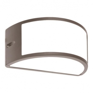 Arte Illumina Απλίκα Τοίχου Οβάλ E27 Max 10W LED 220x121x108 IP54 Γκρι PRO (145-20212)