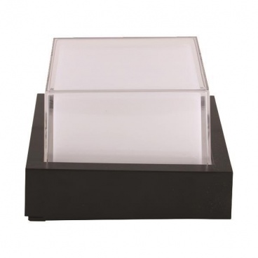 Arte Illumina Απλίκα Τοίχου Τετράγωνη LED 12W 160x160x100 3000K IP65 Μαύρη PRO (145-20203)