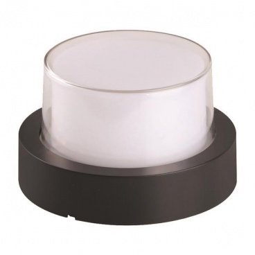 Arte Illumina Απλίκα Τοίχου Στρογγυλή LED 12W Φ169x100 3000K IP65 Μαύρη PRO (145-20202)