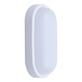 Arte Illumina Φωτιστικό Τοίχου Οβάλ LED 12W 160x90x51 12/24V AC/DC 6500K IP54 Λευκό PLUS (145-20040)