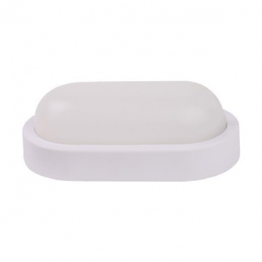 Arte Illumina Φωτιστικό Τοίχου Οβάλ LED 8W 160x90x51 4000K IP54 Λευκό PLUS (145-20010)