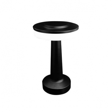 Arte Illumina Πορτατίφ Αφής Επαναφορτιζόμενο LED 2W Μαύρο TWILIGHT (144-70016)