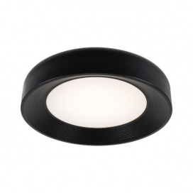 Arte Illumina Πλαφονιέρα Μεταλλική 3000K 2262Lm 500x500x100mm Μαύρη UPON (144-51044)