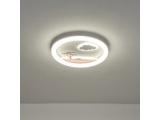 Arte Illumina Πλαφονιέρα LED 60W Φ50 6120Lm 3CCT 3000-4000-6500K 480x65mm Λευκό Ροζ ALEGRE (144-51041)