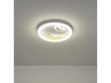 Arte Illumina Πλαφονιέρα Πλαστική LED 60W 5940Lm Φ50 3CCT-3000-4000-6500K 480x65mm Λευκό Κίτρινο ALEGRE (144-51040)
