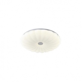 Arte Illumina Πλαφονιέρα Πλαστική LED 60W 4680Lm 3CCT 3000-4000-6500K Φ480x75mm Λευκό MOTIVO (144-51037)
