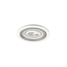 Arte Illumina Πλαφονιέρα LED 60W 5100Lm Φ50 3CCT 3000-4000-6500K 490x50mm Λευκό MOTIVO (144-51035)