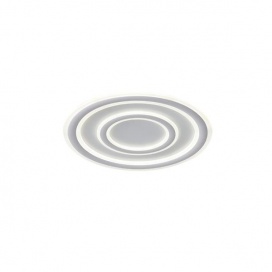 Arte Illumina Πλαφονιέρα LED 60W 3840Lm Φ50 3CCT 3000-4000-6500K 510x60mm Λευκό MOTIVO (144-51034)