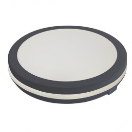Arte Illumina Πλαφονιέρα LED 40W 3600Lm Φ40 3CCT 3000-4000-6500K Γραφίτης OBEN (144-51032)