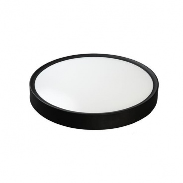 Arte Illumina Πλαφονιέρα LED 18W 1100Lm Φ330mm 3CCT 3000-4000-6500K Μαύρο MOONLIGHT (144-51018)