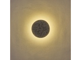 Arte Illumina Απλίκα Γύψινη Γκρι 5W 3000K 600Lm 240x240x240mm BLACK SALPICO (144-50031)