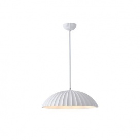 Arte Illumina Φωτιστικό Κρεμαστό Γύψινο Λευκό 1x E27 Max 15W 500x500x130mm CALCO (144-50028)