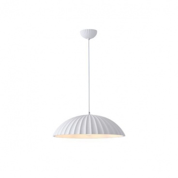 Arte Illumina Φωτιστικό Κρεμαστό Γύψινο Λευκό 1x E27 Max 15W 500x500x130mm CALCO (144-50028)