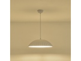 Arte Illumina Φωτιστικό Κρεμαστό Γύψινο Λευκό 1x E27 Max 15W 500x500x130mm CALCO (144-50028)