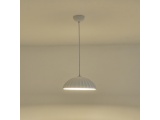 Arte Illumina Φωτιστικό Κρεμαστό Γύψινο Λευκό 1x E27 Max 15W 350x350x130mm CALCO (144-50027)