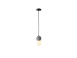 Arte Illumina Φωτιστικό Κρεμαστό Γύψινο Γκρι G9 Max 15W 100x100x210mm PLASTER SERIES (144-50022)