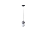 Arte Illumina Φωτιστικό Κρεμαστό Γύψινο Γκρι G9 Max 15W 100x100x210mm PLASTER SERIES (144-50022)
