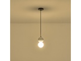 Arte Illumina Φωτιστικό Κρεμαστό Γύψινο Λευκό G9 Max 15W 100x100x210mm PLASTER SERIES (144-50021)
