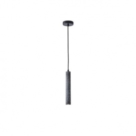 Arte Illumina Φωτιστικό Κρεμαστό Γύψινο Μαύρο GU10 Max 3W 45x45x300mm SALPICO (144-50020)