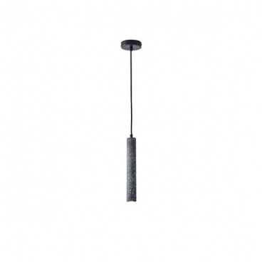 Arte Illumina Φωτιστικό Κρεμαστό Γύψινο Μαύρο GU10 Max 3W 45x45x300mm SALPICO (144-50020)