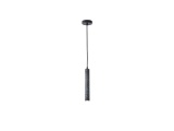 Arte Illumina Φωτιστικό Κρεμαστό Γύψινο Μαύρο GU10 Max 3W 45x45x300mm SALPICO (144-50020)