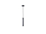 Arte Illumina Φωτιστικό Κρεμαστό Γύψινο Μαύρο GU10 Max 3W 45x45x300mm SALPICO (144-50020)