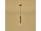 Arte Illumina Φωτιστικό Κρεμαστό Γύψινο Μαύρο GU10 Max 3W 45x45x300mm SALPICO (144-50020)