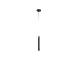 Arte Illumina Φωτιστικό Κρεμαστό Γύψινο Γκρι GU10 Max 3W 45x45x300mm SALPICO (144-50019)