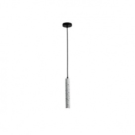 Arte Illumina Φωτιστικό Κρεμαστό Γύψινο Λευκό GU10 Max 3W 45x45x300mm SALPICO (144-50018)